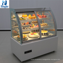 binghe  new design new product marble curved glass cake bread pastry display refrigerator chiller heater cabinet display fridge